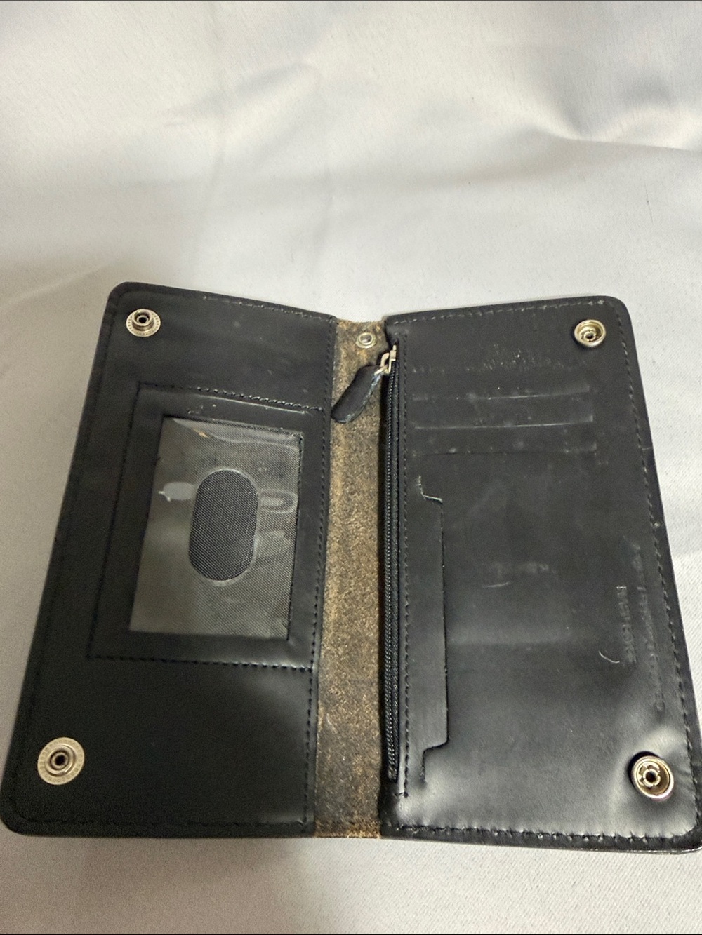 Harley-Davidson Black Embossed Leather wallet - Picture 4 of 4
